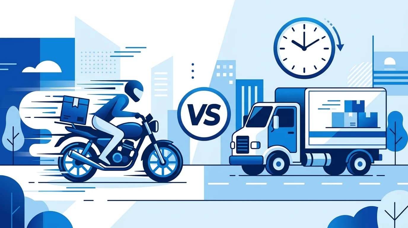 퀵서비스 vs 택배, 언제 뭘 써야 할까? 비용·속도·안전성 완벽 비교