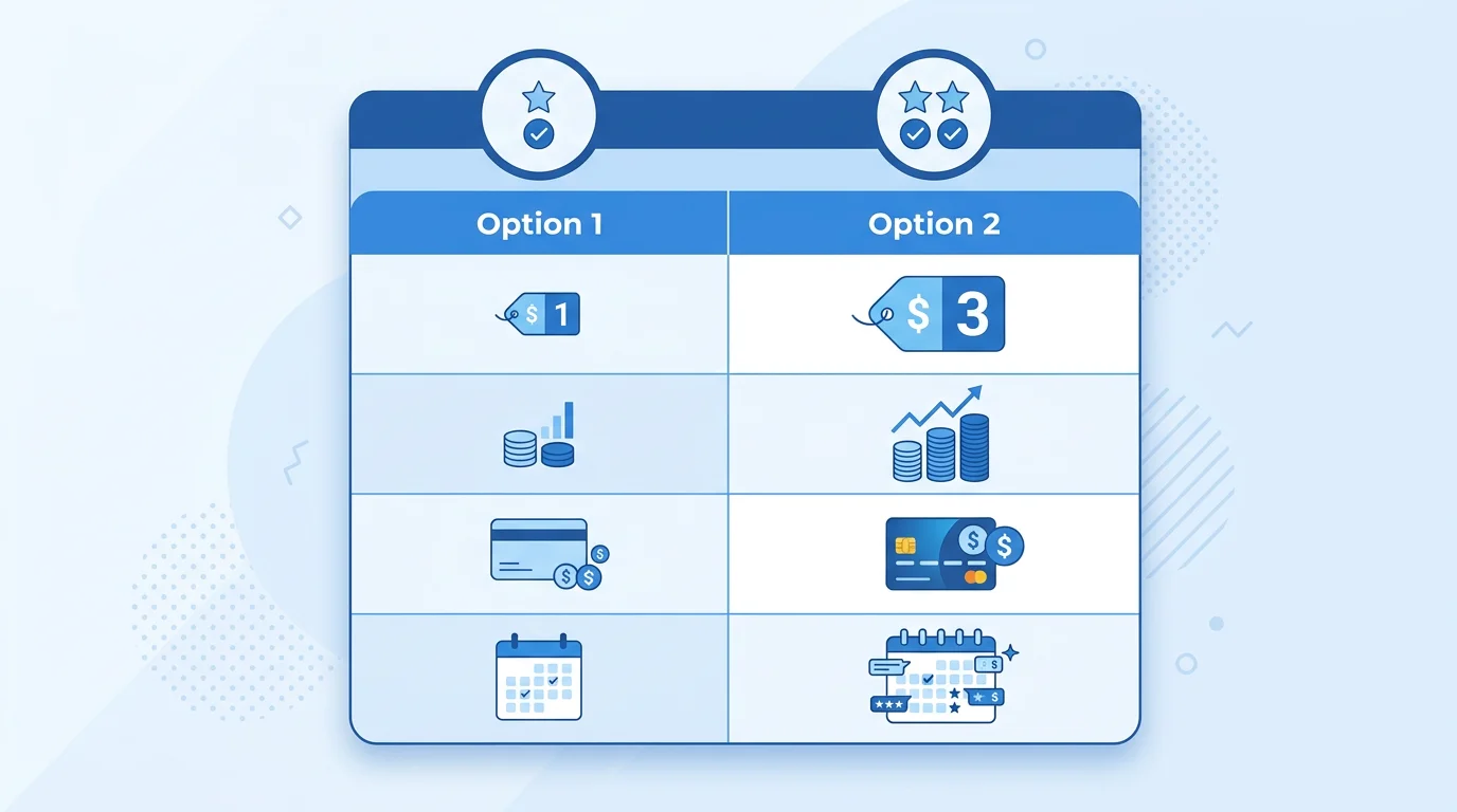 비용 비교 분석