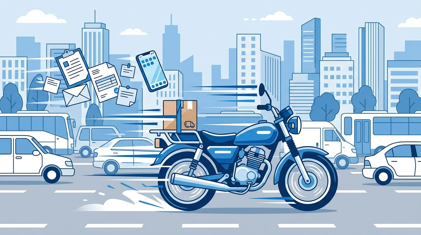 오토바이 퀵 차량 선택 서류 전자기기 소형 물품 배송